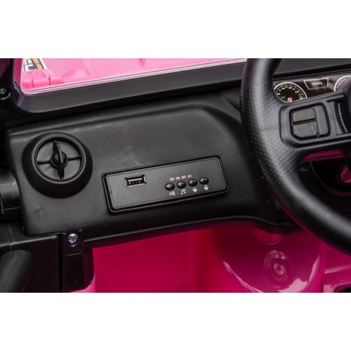 Ružové vozidlo Jeep Monster