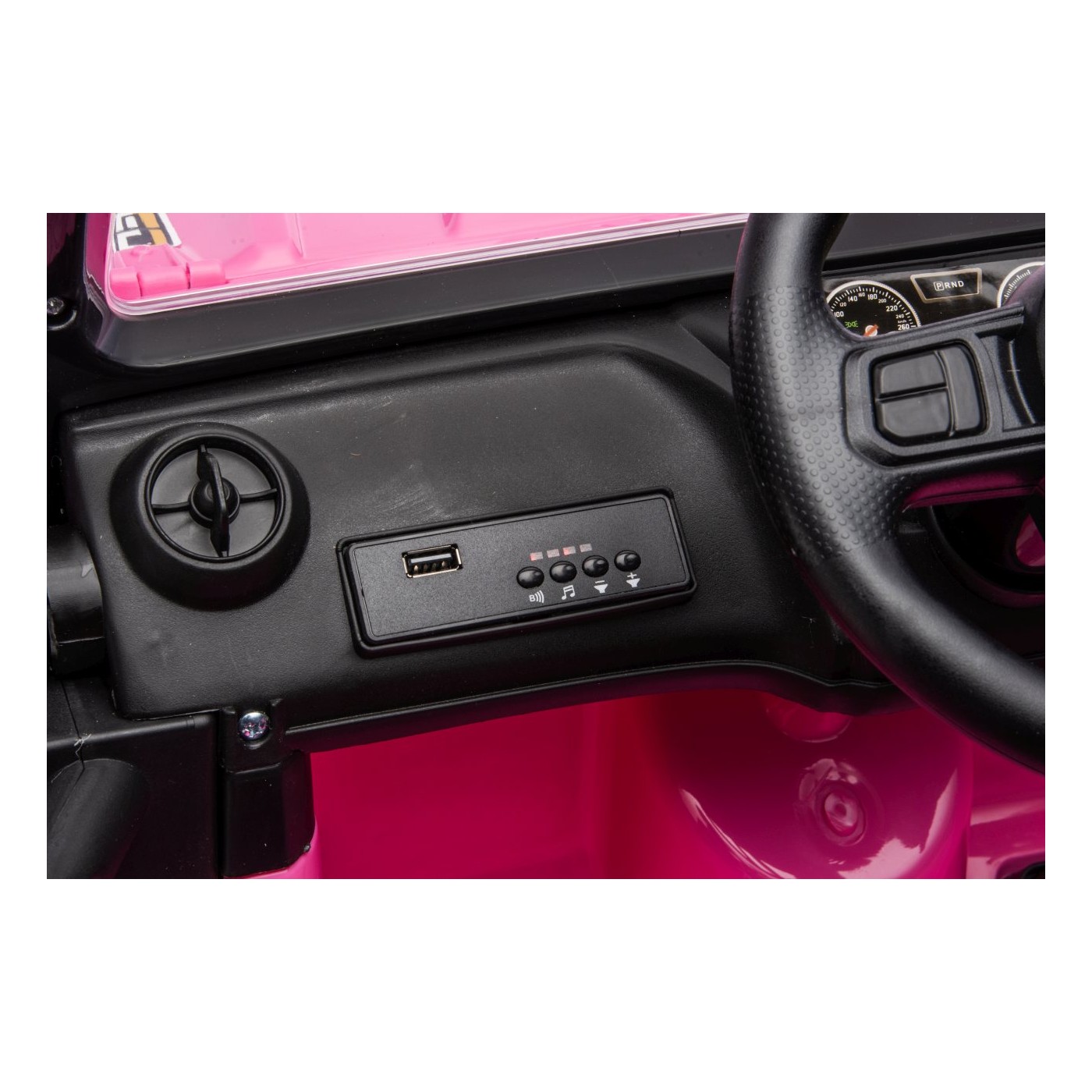 Ružové vozidlo Jeep Monster