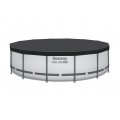 Bazén rámový Steel Pro MAX 427x107 Sivý 14FT BESTWAY 5w1 + Príslušenstvo