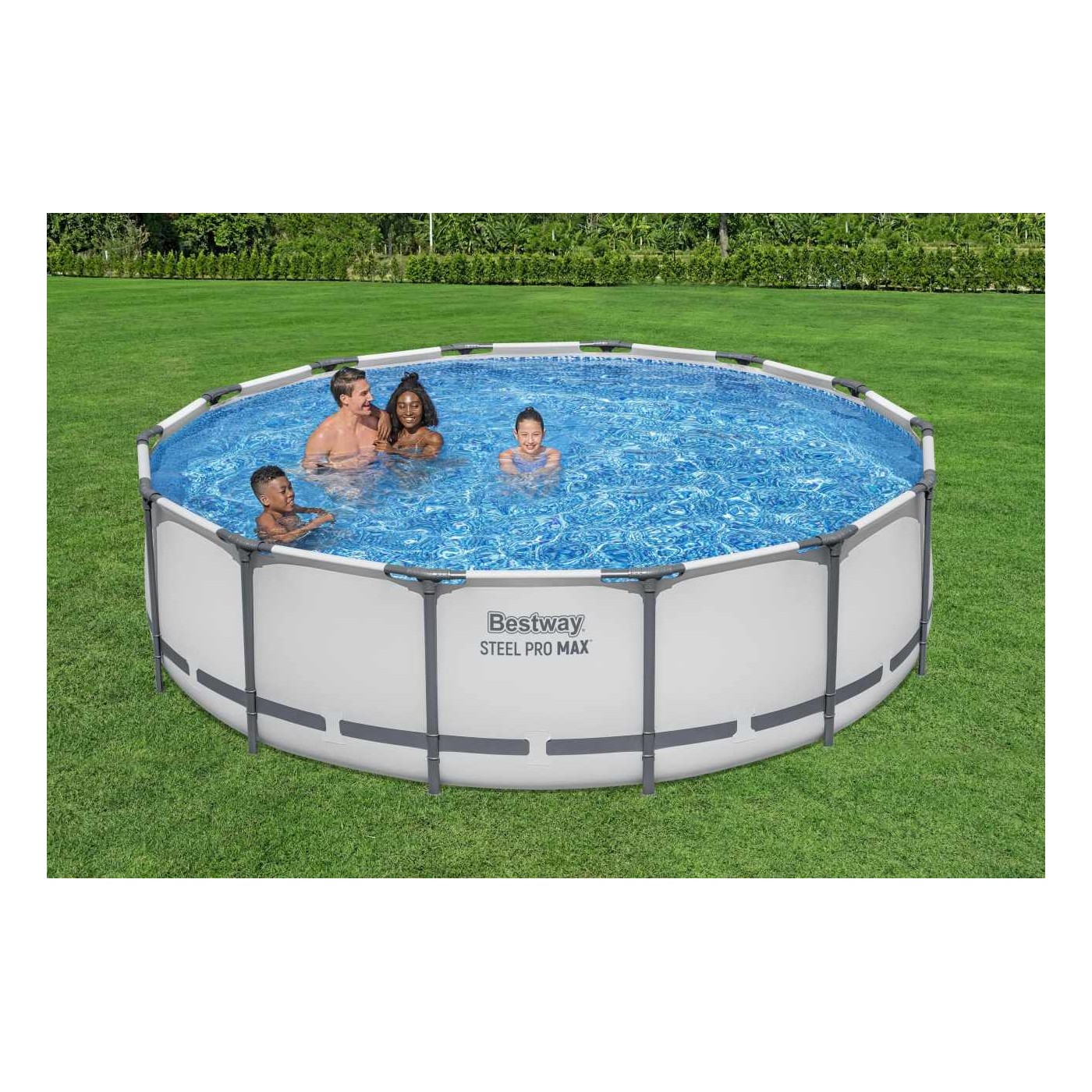 Bazén rámový Steel Pro MAX 427x107 Sivý 14FT BESTWAY 5w1 + Príslušenstvo