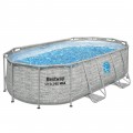 Bazén rámový Power Steel Swim Vista s oknom 427x250x100 14x8FT BESTWAY 7w1