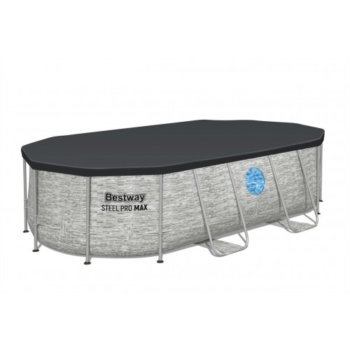 Bazén rámový Power Steel Swim Vista s oknom 427x250x100 14x8FT BESTWAY 7w1