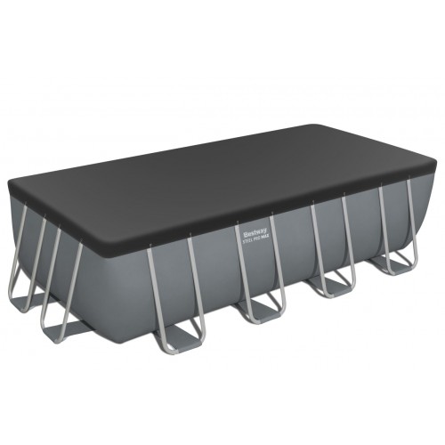 Bazén rámový Power Steel 488x244x122 Sivý 16x8FT BESTWAY 6w1