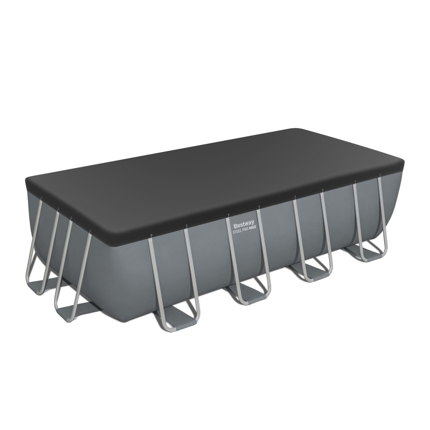 Bazén rámový Power Steel 488x244x122 Sivý 16x8FT BESTWAY 6w1