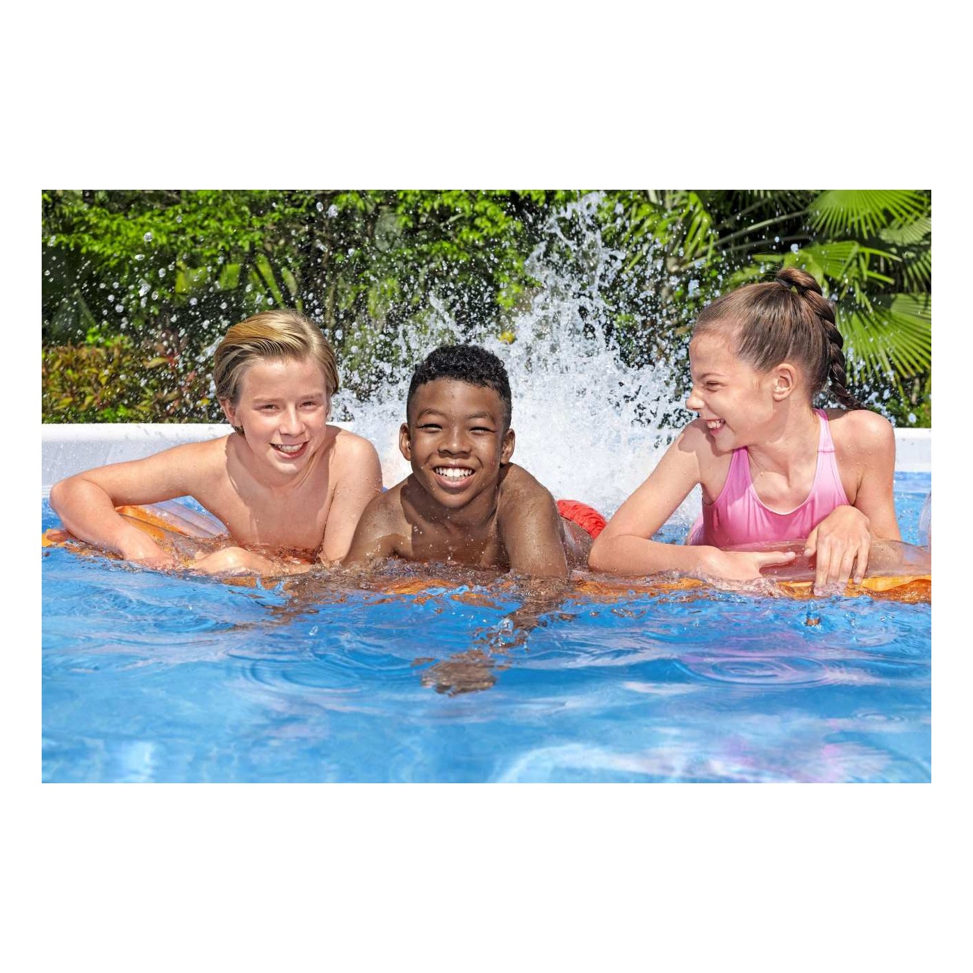 Bazén rámový Power Steel 488x244x122 Sivý 16x8FT BESTWAY 6w1