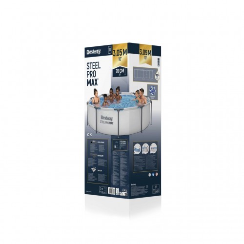 Bazén rámový Steel Pro MAX 305x76 Kruhový 10FT BESTWAY 3w1
