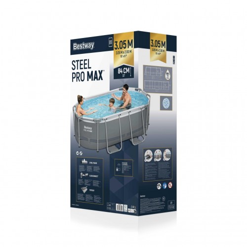Bazén rámový Power Steel 305x200x84 10x6FT BESTWAY + 5w1 + ChemConnect