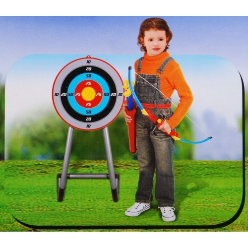 Sada lukostrelca pre deti 3+ Luk + Terč na stojane + Šípy s prísavkami + Púzdro