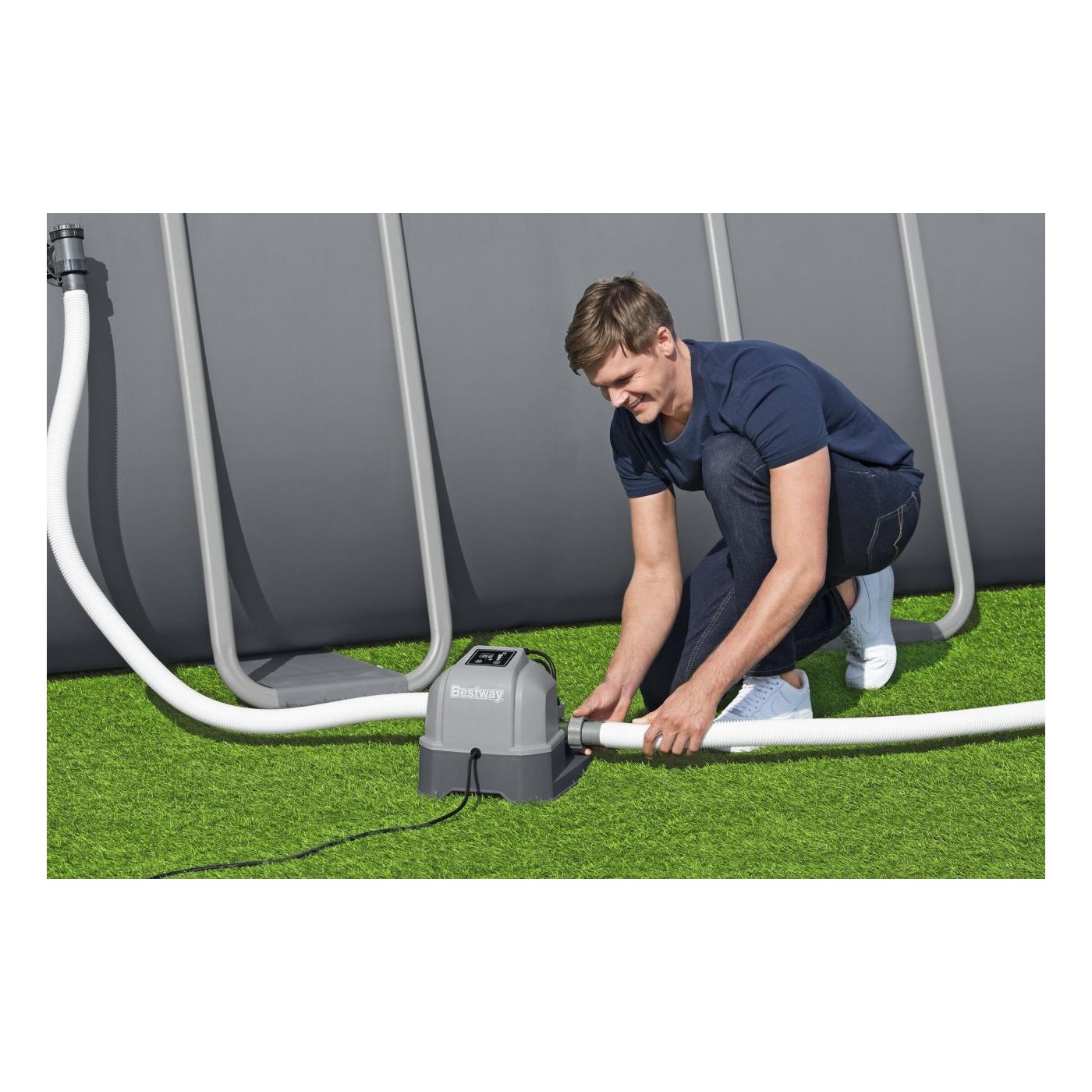 Chlorátor slanej vody do bazénov BESTWAY Čistenie vody + Testovacie prúžky