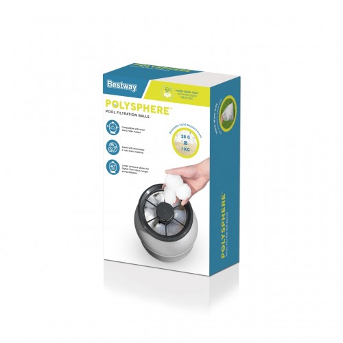 Filtračná vložka Polysphere FlowClear pre pieskové pumpy BESTWAY Guľky PET 500g