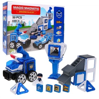 Magické Kocky Magnetické Stanovište polície policjané autá