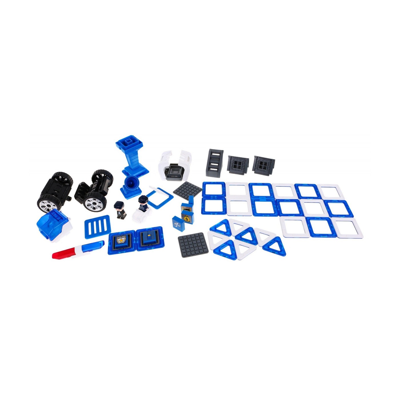 Magické Kocky Magnetické Stanovište polície policjané autá