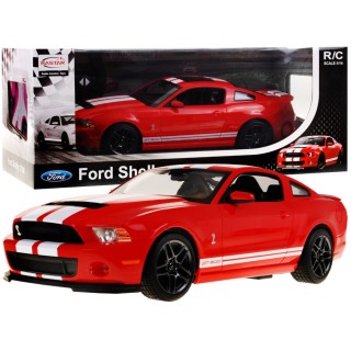 Ford Shelby Mustang GT500 červený RASTAR model 1:14 Diaľkovo ovládané auto + ovládač