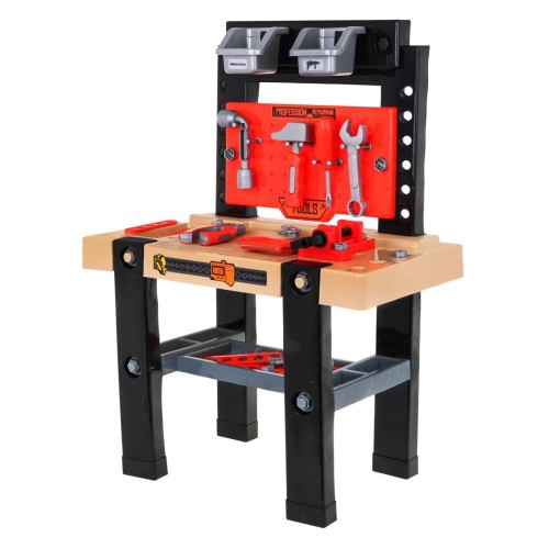 Stolík dielňa pre deti 3+ Sada malého majstra kutila 64 ks. + Nástroje + Príslušenstvo
