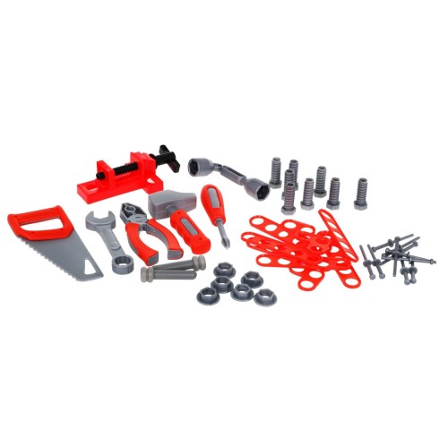 Stolík dielňa pre deti 3+ Sada malého majstra kutila 64 ks. + Nástroje + Príslušenstvo