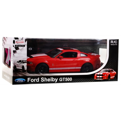 Ford Shelby Mustang GT500 červený RASTAR model 1:14 Diaľkovo ovládané auto + ovládač