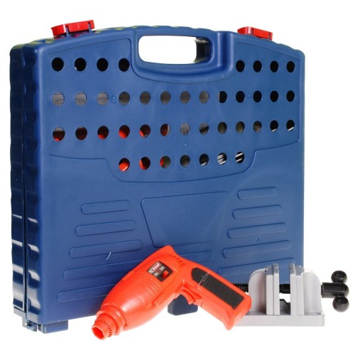 Dielňa 2v1 pre deti 3+ Prenosný Kufor + Stolík na majstra kutila + Nástroje