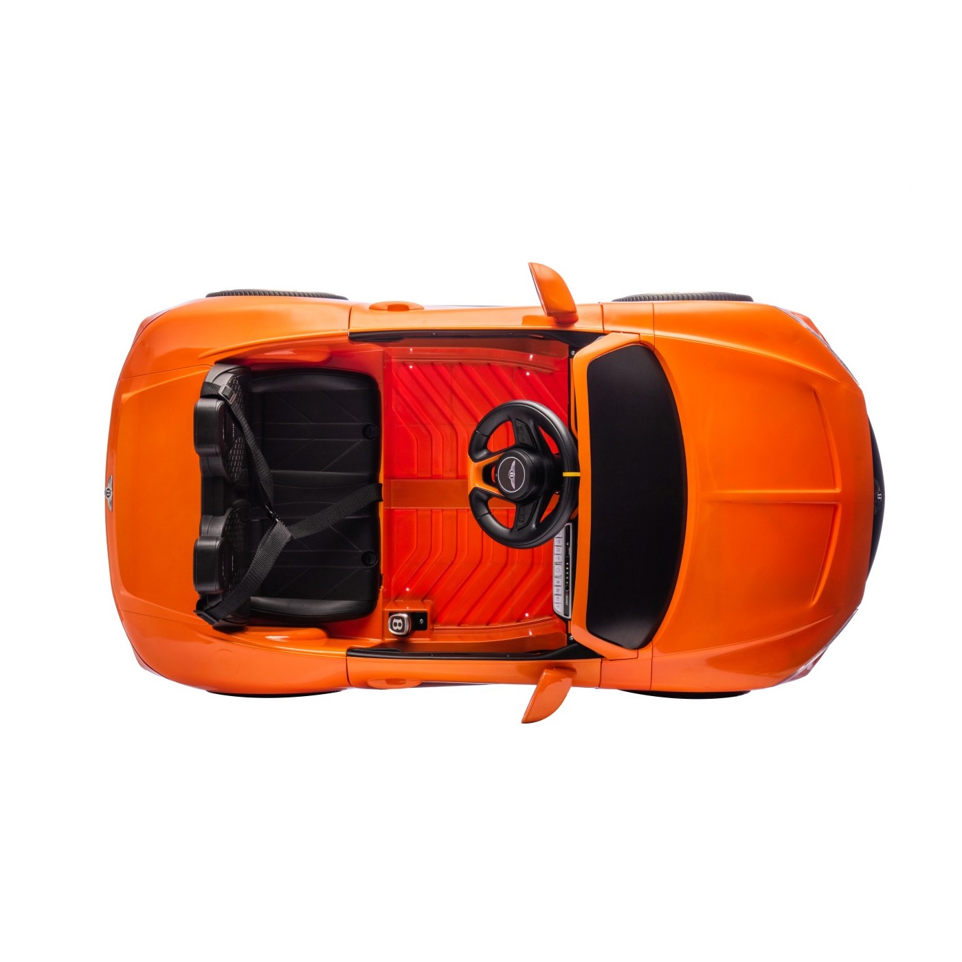 Vozidlo Bentley Batur Convertible v oranžovej farbe