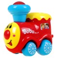 Interaktívny Vláčik senzorický pre deti 3+ Lokomotíva s vagónmi + Hrkálka + Svetlá Zvuky