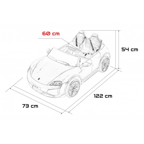 Vozidlo Porsche Taycan Turbo S Red