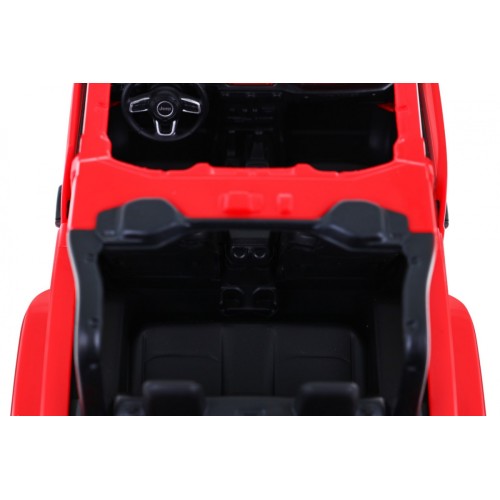 Jeep Wrangler Rubicon červený RASTAR model 1:14 Diaľkovo ovládané auto + ovládač 2,4 GHz