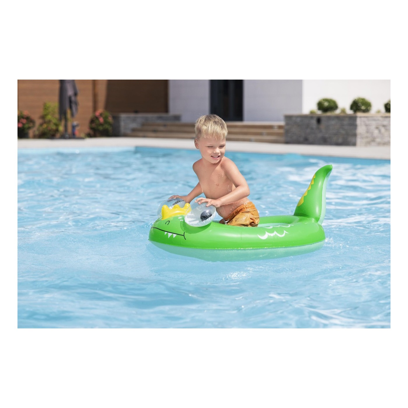 Zelený pontón Dino 108 x 65 cm Bestway