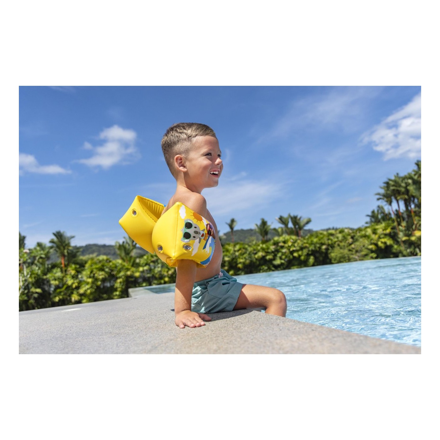 Ochranné návleky na ruky SUMMER SURF žlté 23x15 cm Bestway