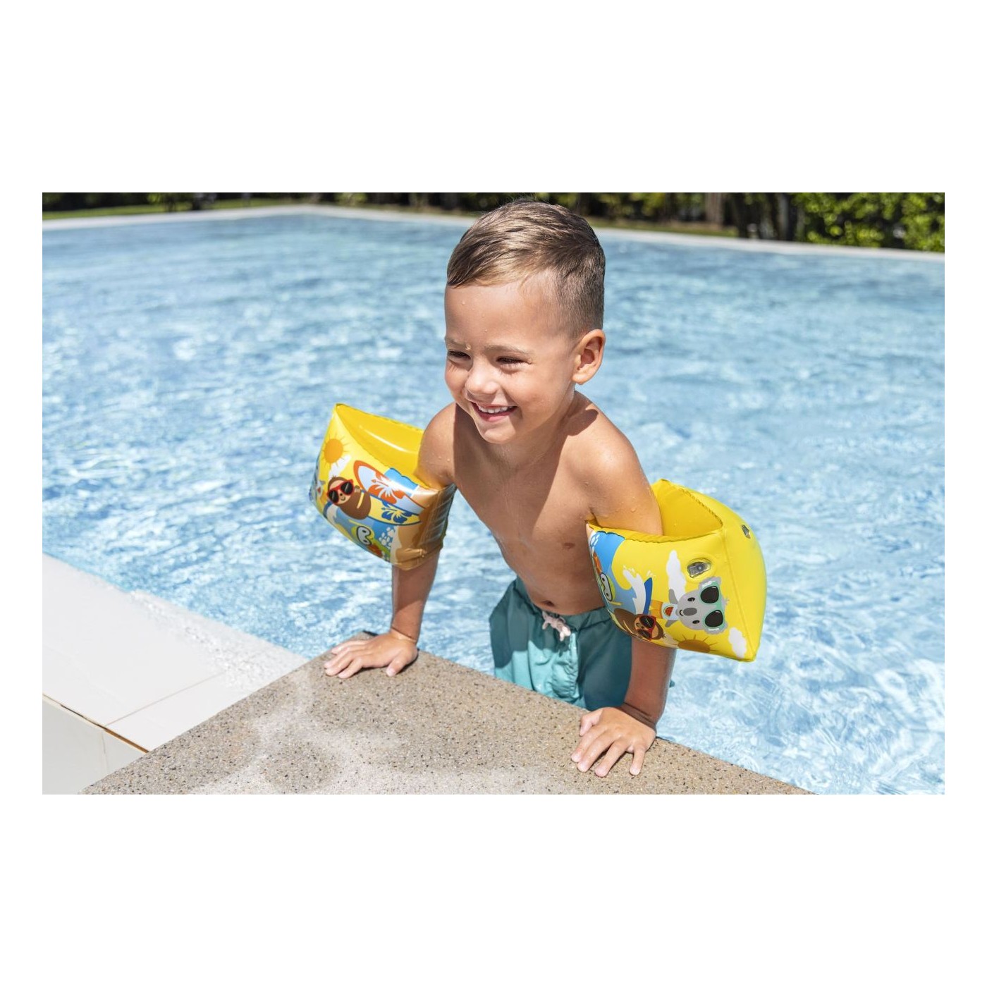 Ochranné návleky na ruky SUMMER SURF žlté 23x15 cm Bestway