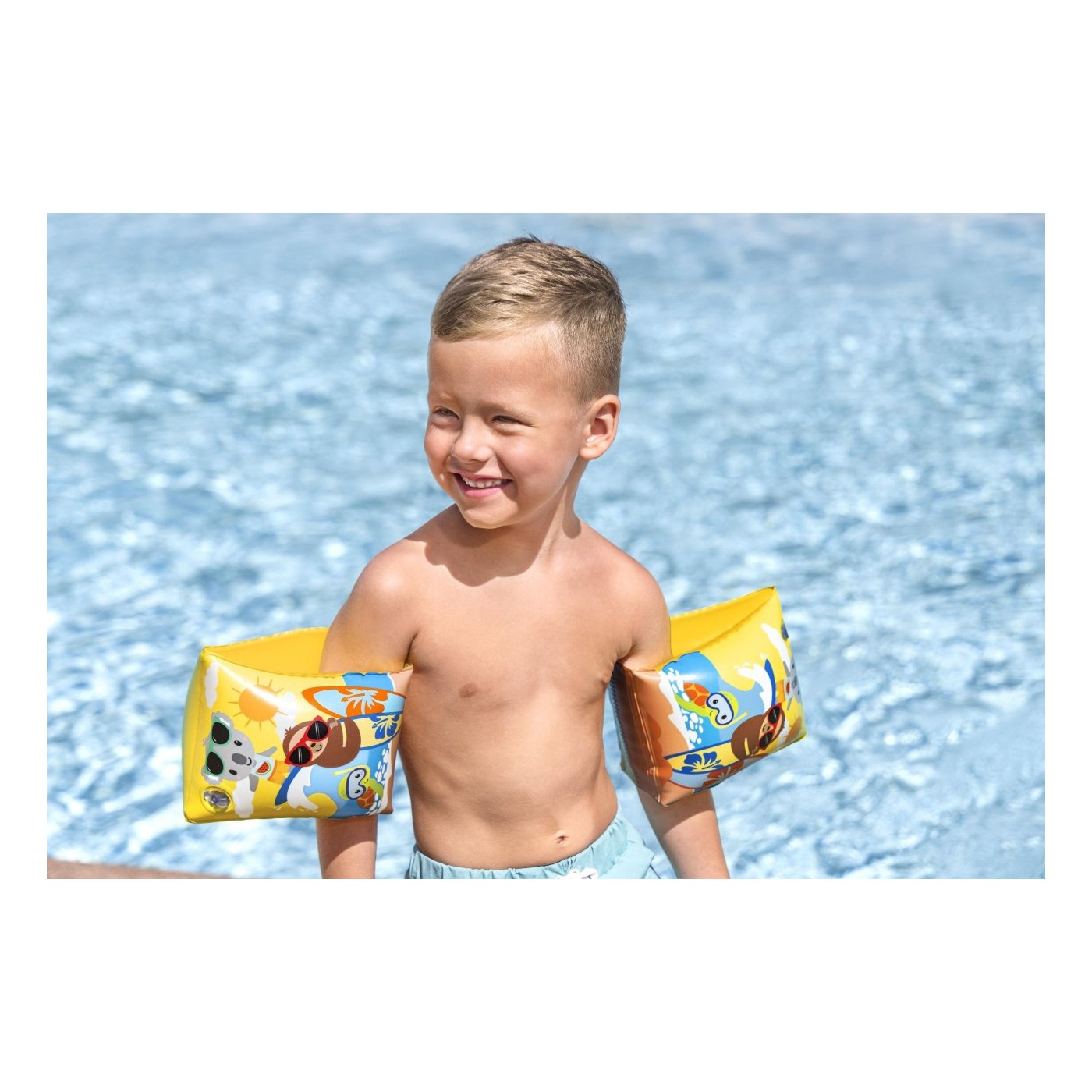 Ochranné návleky na ruky SUMMER SURF žlté 23x15 cm Bestway