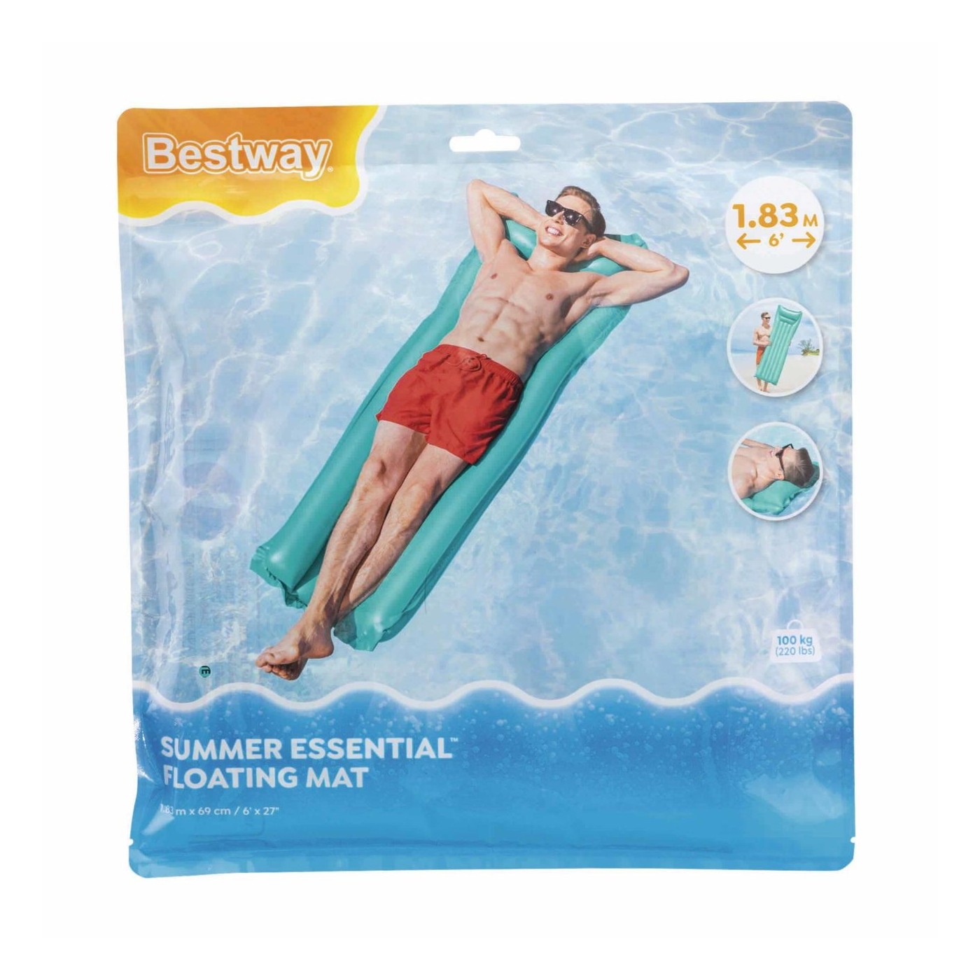 Matrac Plážový 183 69cm BESTWAY Zelený