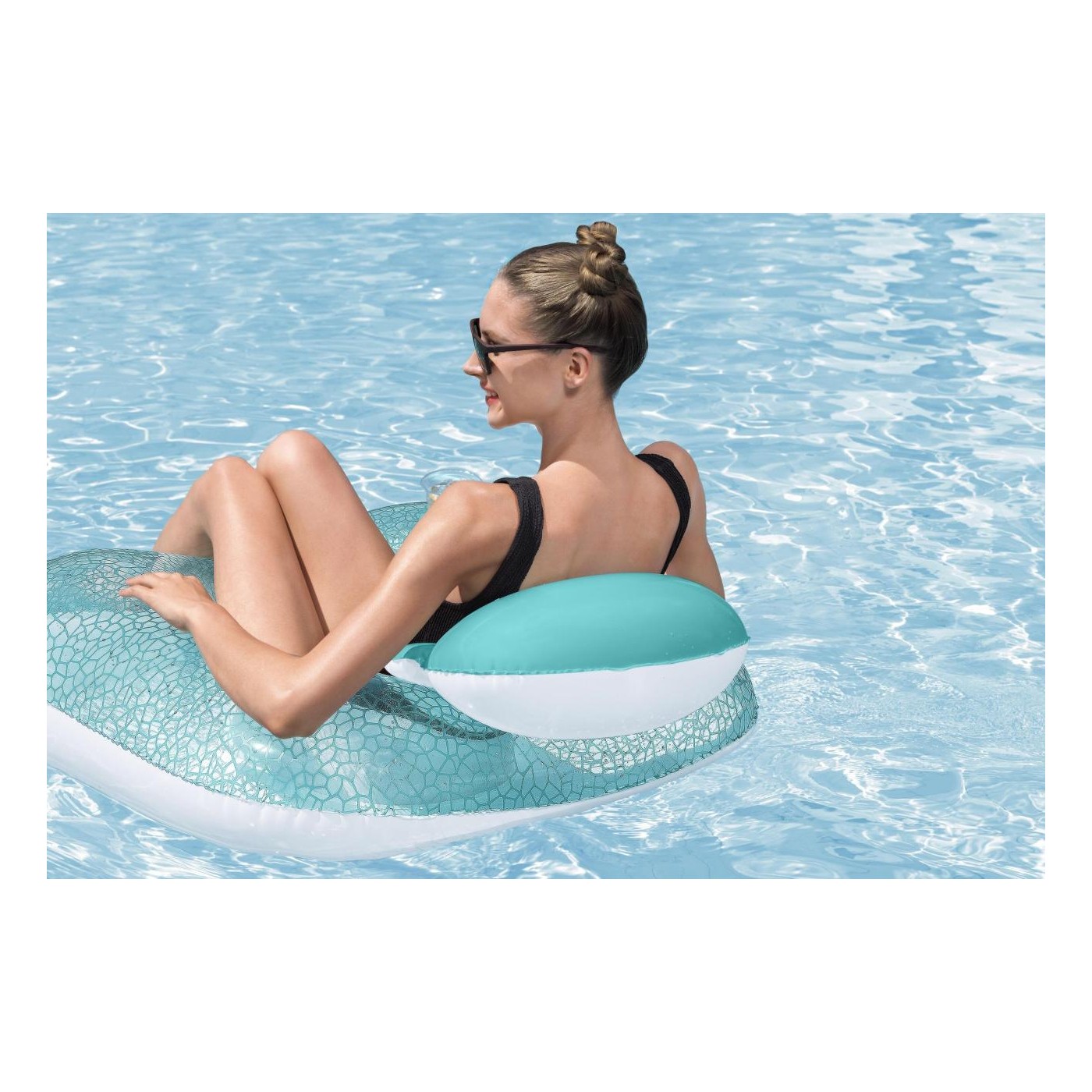 Nafukovací Fotel s vankúšom Plavacie koleso BESTWAY + Opravná sada