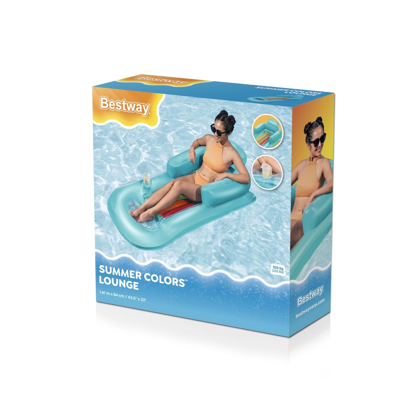 Matrac Ležadlo Modrý 161 84cm BESTWAY