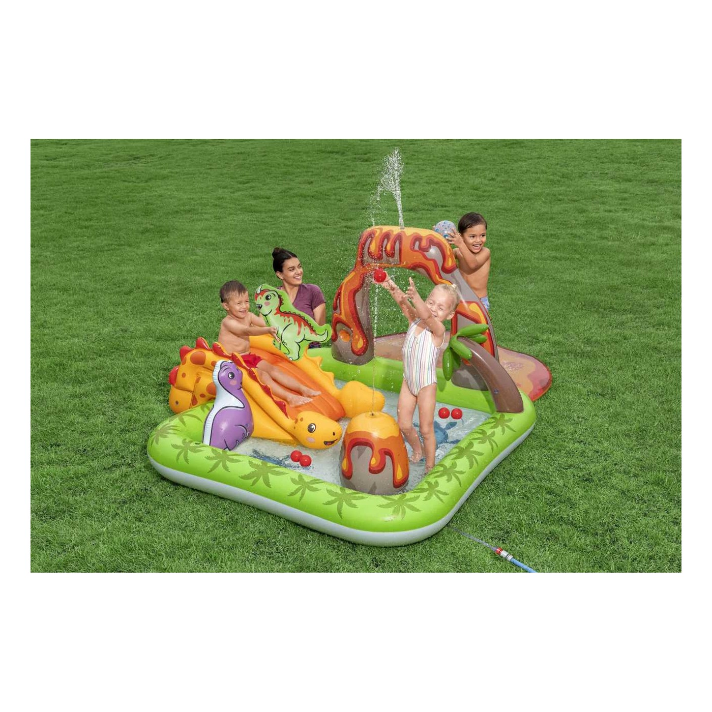 copy of Detské ihrisko na dvore Fantastické Akvárium 239x206x86 BESTWAY + Šmýkačka + Nafukovacie hračky