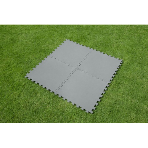 Penová Podložka pod bazén záhradný Sivá 9 ks. 50x50cm BESTWAY