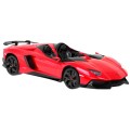 Lamborghini Aventador J červený RASTAR model 1:12 Diaľkovo ovládané auto + Ovládač 2,4 GHz