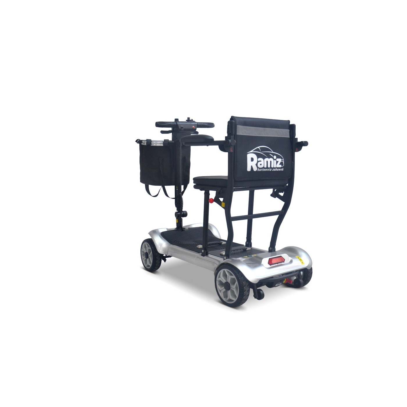 Elektrická kolobežka EasyGo Gray so štyrmi kolesami pre seniorov