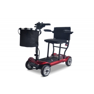 Elektrická kolobežka EasyGo Red so štyrmi kolesami pre seniorov