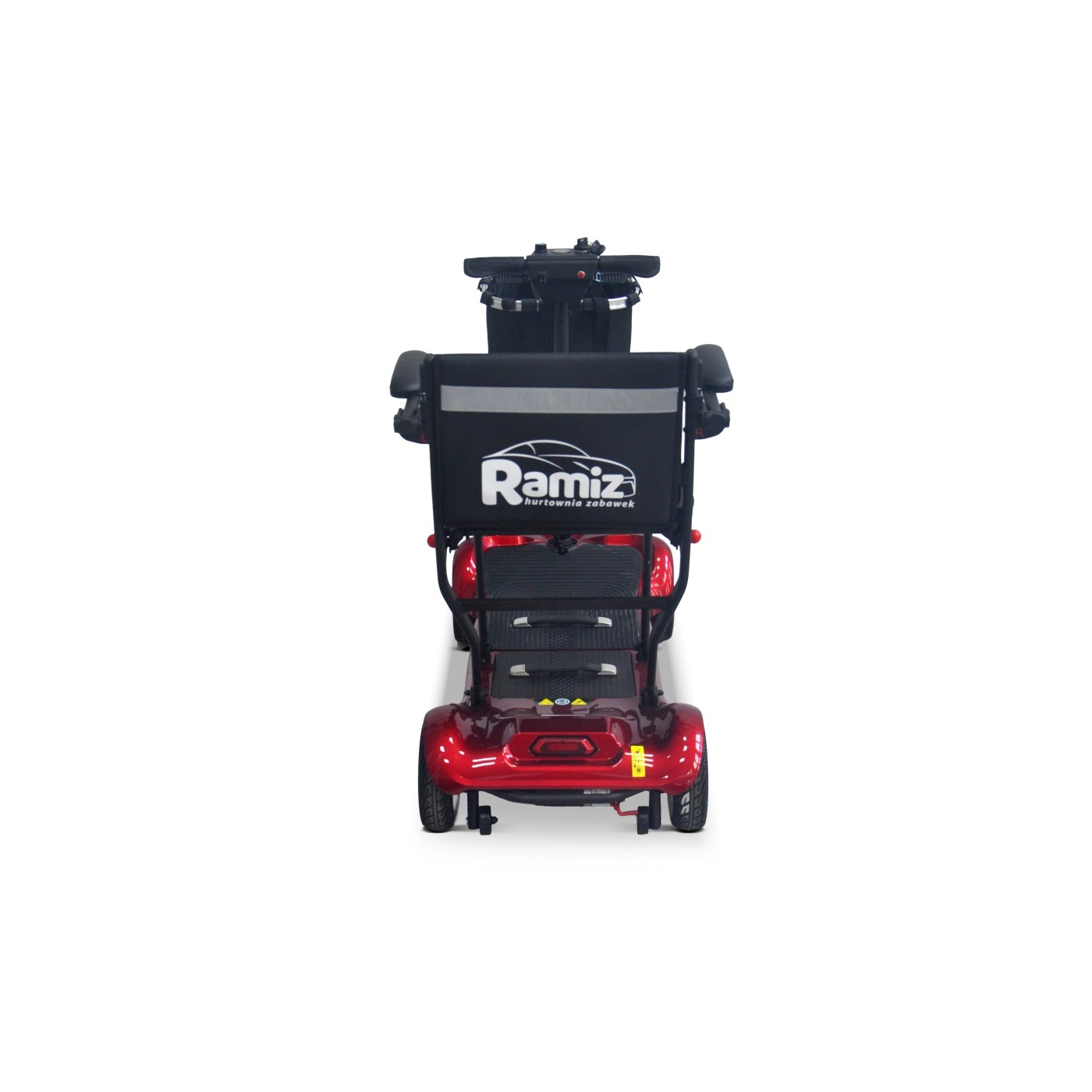 Elektrická kolobežka EasyGo Red so štyrmi kolesami pre seniorov