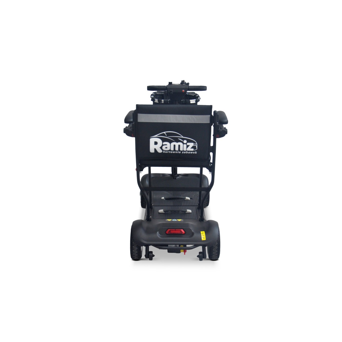 Elektrická kolobežka EasyGo Black so štyrmi kolesami pre seniorov