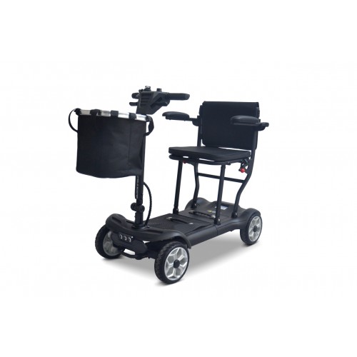 Elektrická kolobežka EasyGo Black so štyrmi kolesami pre seniorov