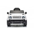 Land Rover Defender biele vozidlo
