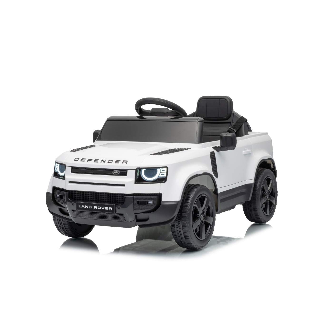 Land Rover Defender biele vozidlo