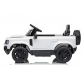 Land Rover Defender biele vozidlo