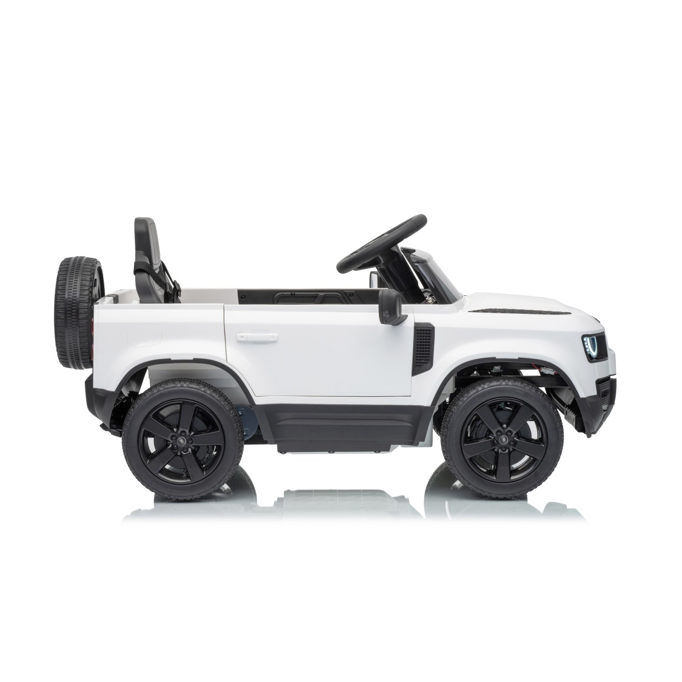 Land Rover Defender biele vozidlo