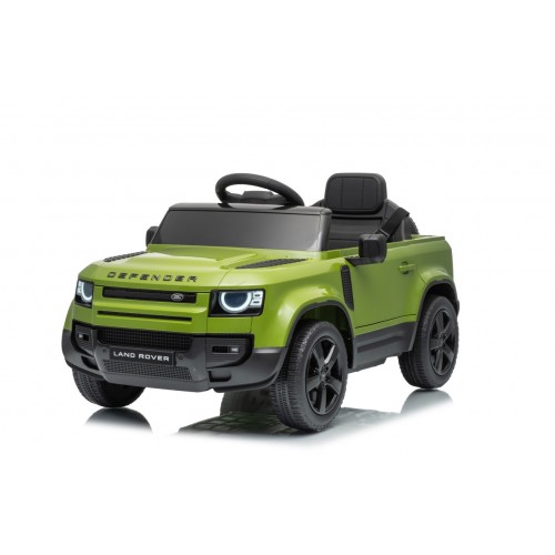 Zelené vozidlo Land Rover Defender