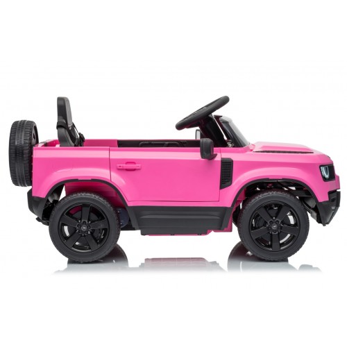 Ružové vozidlo Land Rover Defender