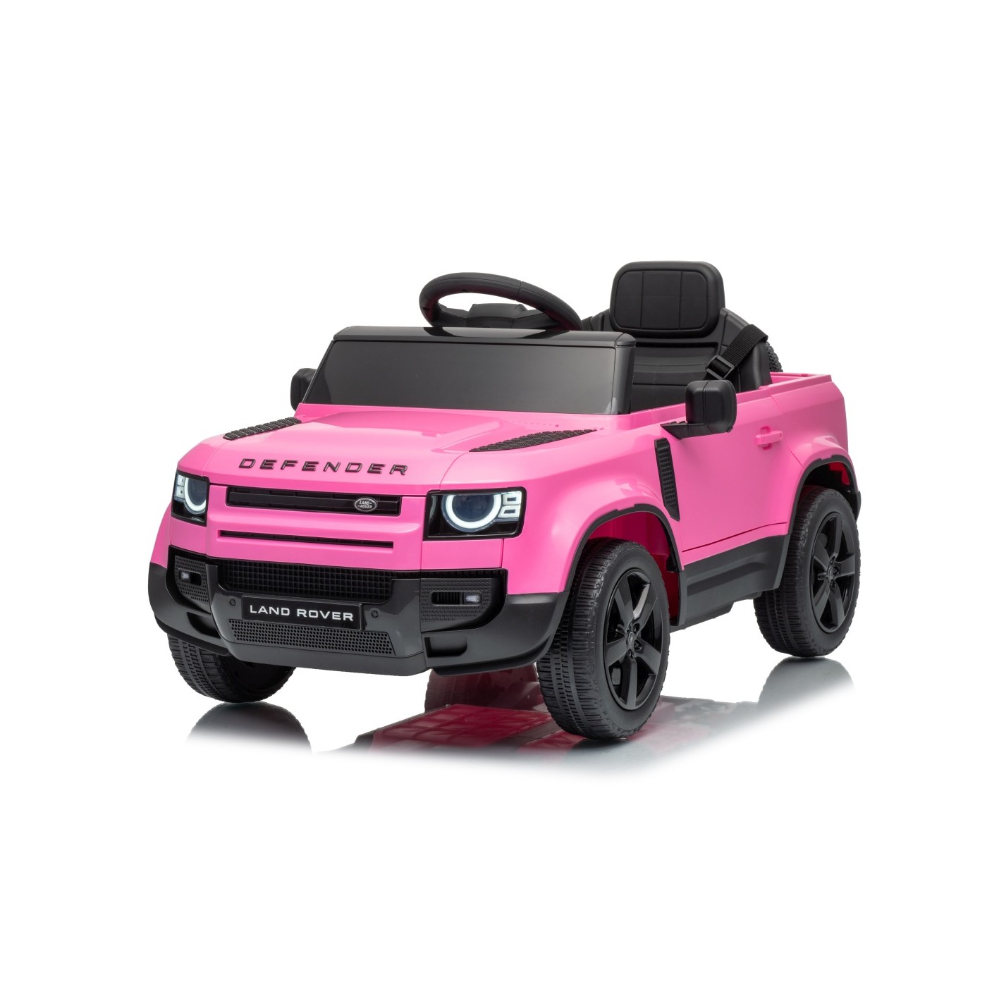 Ružové vozidlo Land Rover Defender
