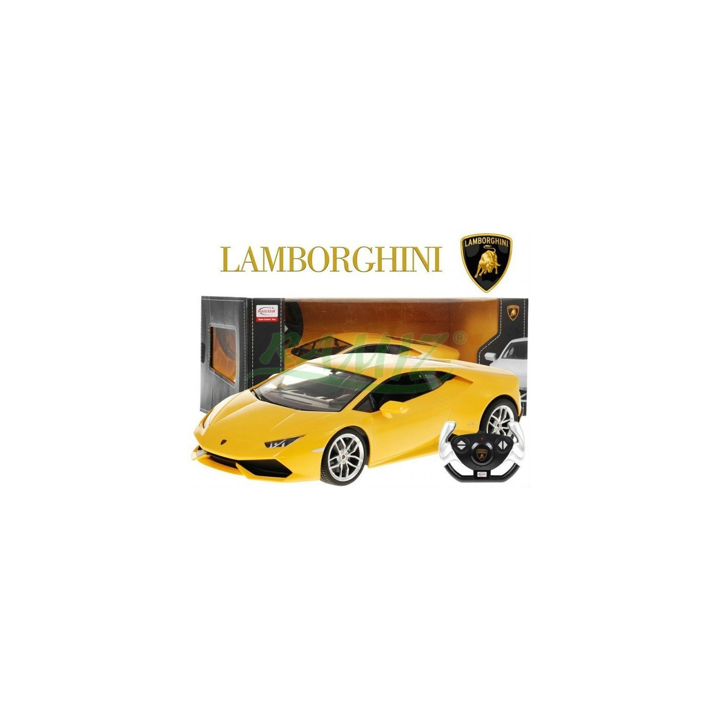 Autíčko R C Lamborghini Huracan LP 610 Žltý 1 14 RASTAR
