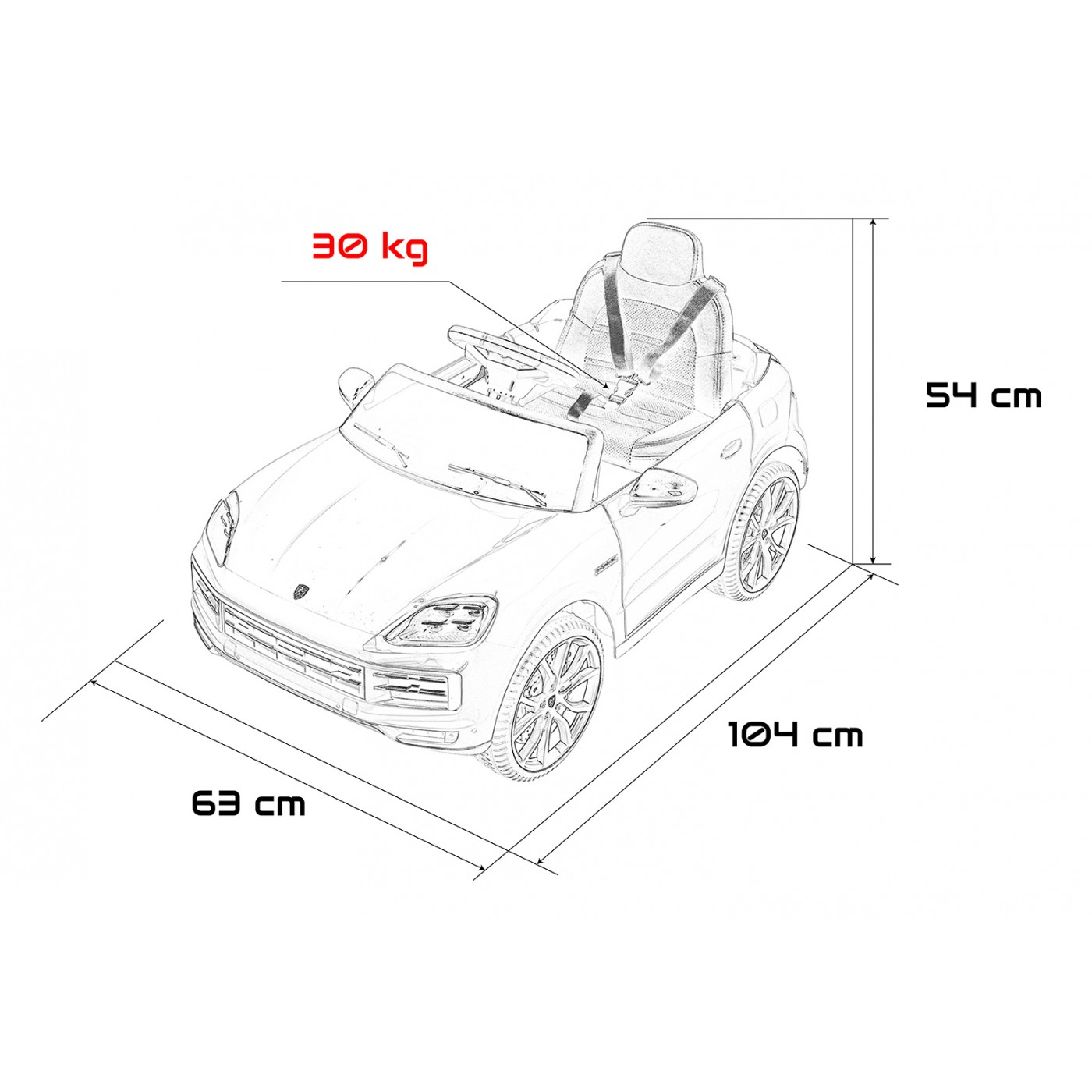 Vozidlo Porsche Cayenne White