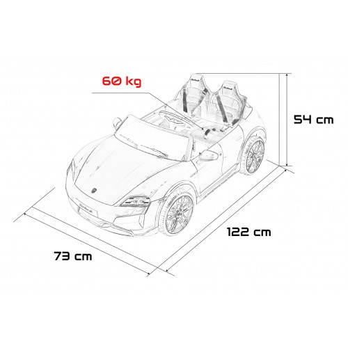 Vozidlo Porsche Taycan Turbo S Red